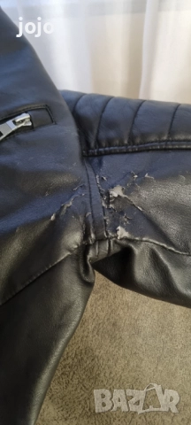 Мъжко кожено яке Tom Tailor, снимка 7 - Якета - 47542467