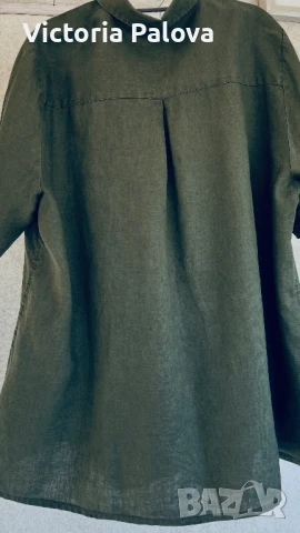 Голяма ленена риза ULLA POPKEN , снимка 7 - Ризи - 50854498