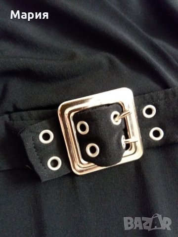 Промо!Черна рокля с катарама М - 10 лв, снимка 3 - Рокли - 33760913