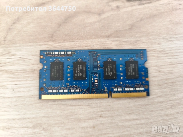 RAM памет за лаптоп 4GB DDR3L 1600MHz SK hynix (1.35V), снимка 2 - Части за лаптопи - 54343028