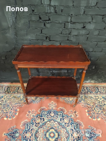 Старинна подвижна помощ на маса, снимка 5 - Маси - 52355884