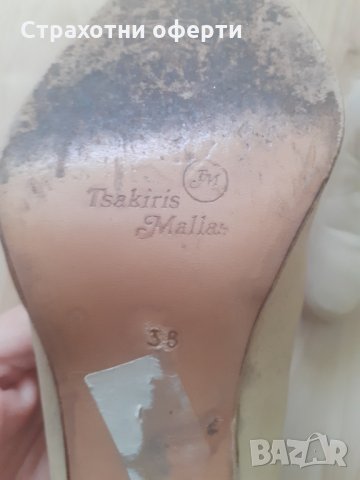 Дамски обувки цвят крем, снимка 4 - Дамски обувки на ток - 35498808