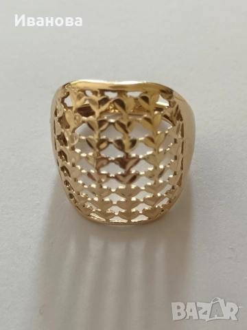 Златни руски обици и пръстен 14 к, снимка 15 - Обеци - 54064349