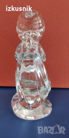Ретро кристална фигурка Момиче с пате от Magic Cristal – West Germany, снимка 5 - Колекции - 52963600