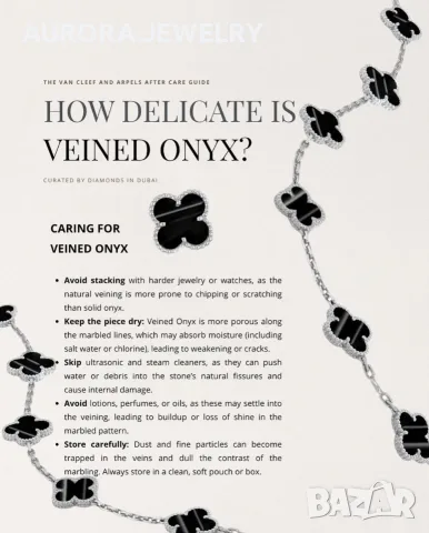 Van Cleef & Arpels VCA Silver Veined Black Onyx Vintage Alhambra Clips Дамски Обеци, снимка 3 - Обеци - 56220384
