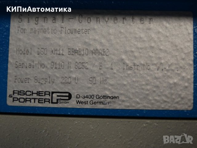 конвертор Fischer Porter signal converter D50 XM11, снимка 6 - Резервни части за машини - 34514658