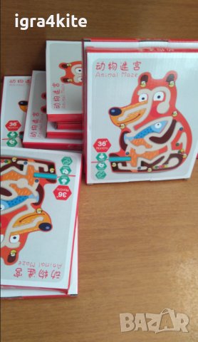 Дървени магнитни лабиринти 10 модела с животни НОВО! / Дървени играчки, снимка 4 - Образователни игри - 37518511