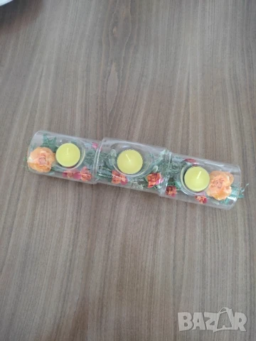 Свещник с 3 гнезда* Декорация за маса, снимка 7 - Други - 50556204