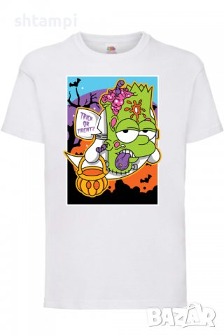 Детска тениска The Simpsons Bart Simpson 02,Halloween,Хелоуин,Празник,Забавление,Изненада,Обичаи,, снимка 2 - Детски тениски и потници - 38158112