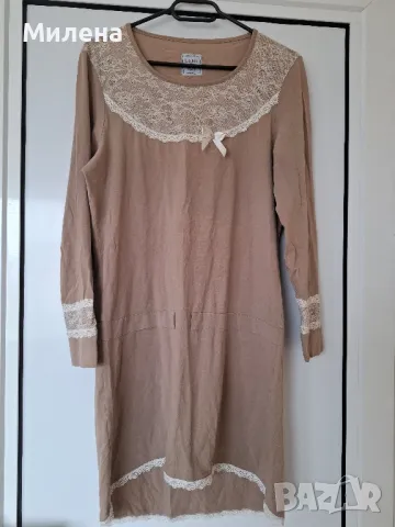 Дамска нощница с дантела Za-za - M/L, снимка 2 - Нощници - 49632204