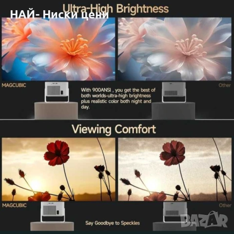 Чисто нов проектор , снимка 6 - Плейъри, домашно кино, прожектори - 53893382