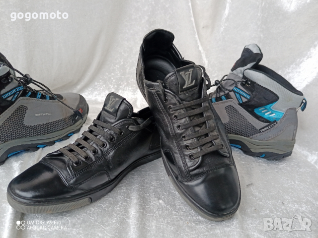 Limited Edition КАТО НОВИ LOUIS VUITTON® ORIGINAL LV TRAINER 100% BLACK LEATHER SNEAKER 39 - 40, снимка 16 - Ежедневни обувки - 44572285