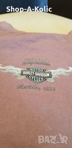 Original Women's HARLEY-DAVIDSON Motor Cycles Orlando Florida USA Long Sleeve Shirt Made in U.S.A., снимка 5 - Блузи с дълъг ръкав и пуловери - 35367859