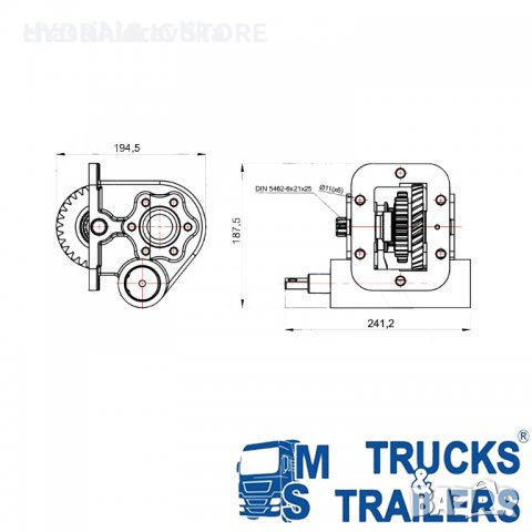 P.T.O. Включвател за скоростна кутия IVECO 2840.6, снимка 2 - Части - 36530397