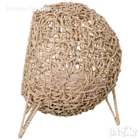 PawHut Ратанова къщичка за котки с възглавница, снимка 8 - За котки - 56204530