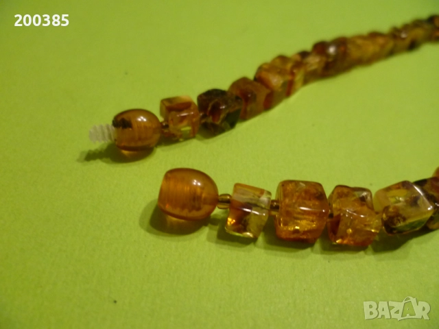 Луксозно колие от 100% естествен кехлибар - УНИСЕКС., снимка 2 - Колиета, медальони, синджири - 52587750