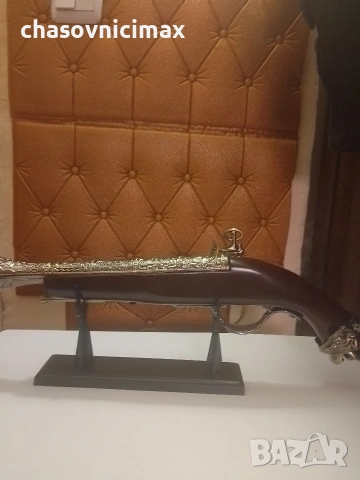 сувенирна пушка на поставка-38см., снимка 2 - Декорация за дома - 53265419