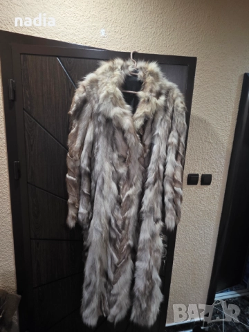 Кожух от сребърна лисица, снимка 2 - Якета - 52468690