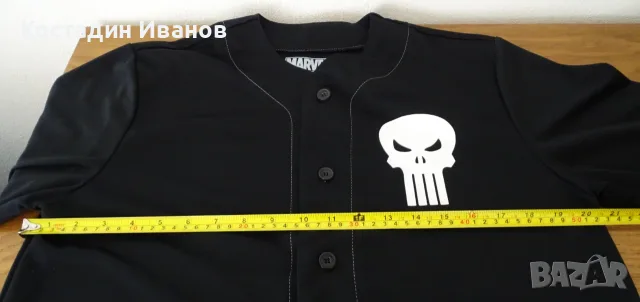 The Punisher / Наказателят Marvel мъжка риза бейзбол джърси М, снимка 9 - Ризи - 55707003