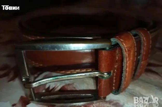 Мъжки Колан Изцяло от Естествена Кожа 115см. 