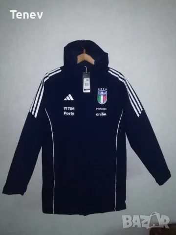 Италия Адидас ново оригинално мъжко яке зимно Parka Italy Adidas Bench Jacket S 