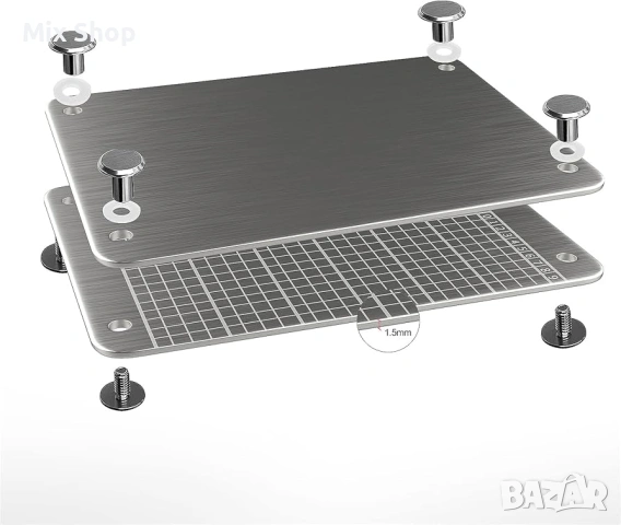 Нов Steel Wallet Crypto Bitcoin Portfolio, криптовалутен портфейл за хардуерно студено архивиране, снимка 2 - Друга електроника - 53887465