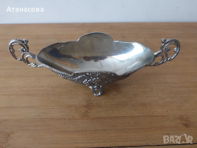 Посребрена сосиера, снимка 5 - Антикварни и старинни предмети - 51007057