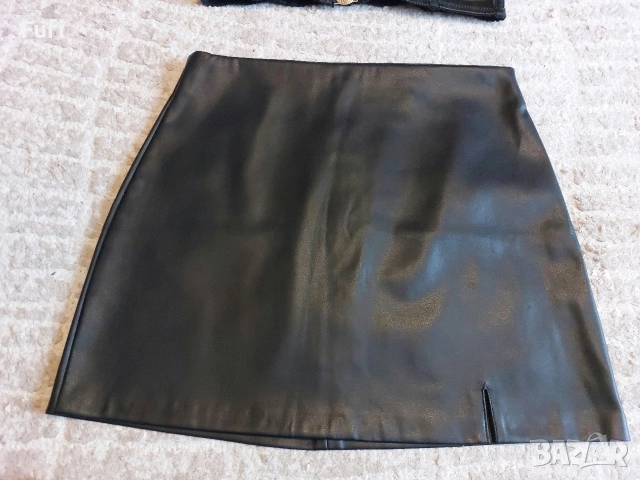 55 лв, нов кожен комплект, с етикет, бюстие 85 Д, пола eur 40, снимка 6 - Поли - 52679654