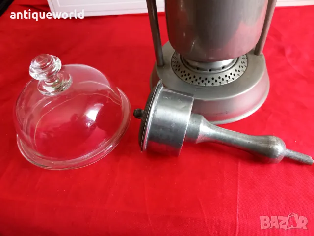 1910г. Много Рядка Старинна Кафеварка с Газена Горелка 1910г, снимка 5 - Антикварни и старинни предмети - 49856402