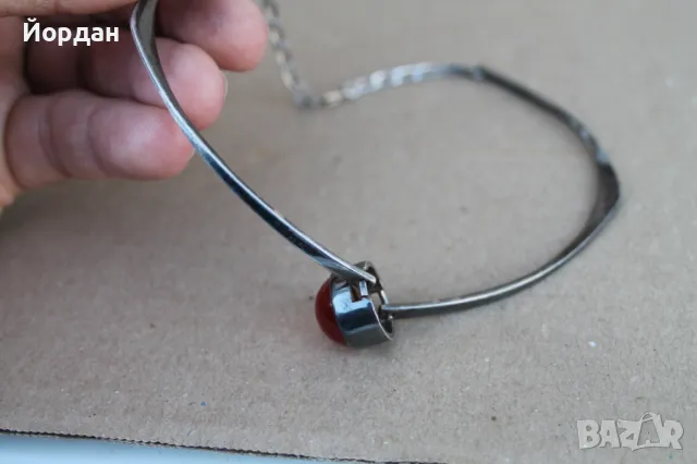 Сребърно дамско колие, снимка 8 - Колиета, медальони, синджири - 47608141