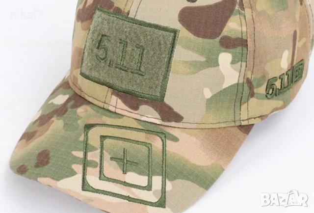 тактическа шапка 5,11 USA Multicam с твърда козирка стрелба лов туризъм, снимка 9 - Шапки - 37051876
