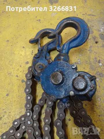 ръчна лебедка BRANO с вериги и тресчотка , снимка 4 - Подемници - 49375403