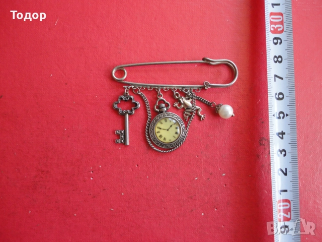 Старинна брошка игла 3, снимка 2 - Други - 52671845