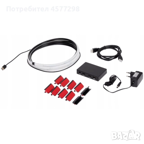 Умна LED лента, CARDSPLITTER, 2.6 м, многоцветна, гъвкава, за вътрешна употреба, снимка 3 - Стойки, 3D очила, аксесоари - 52498224