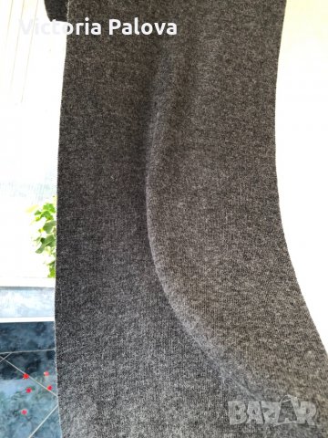 Красив сив вълнен шал TRIANGLE TRENDS унисекс., снимка 7 - Шалове - 31246821