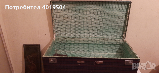 Голям ретро куфар Харманли, снимка 3 - Антикварни и старинни предмети - 44683647