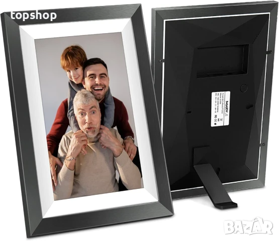 Тествана Wifi цифрова фоторамка 10.1 инча, MARVUE, IPS сензорен екран, 16GB памет, 1080 HD..., снимка 4 - Плейъри, домашно кино, прожектори - 48737571