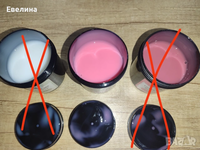 Различни цветове акригел, гел за изграждане, гел като пластелин