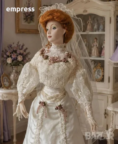 Намалена порцеланова кукла Franklin heirloom doll 