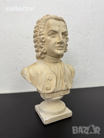 Бюстът на Йохан Себастиан Бах. №7588, снимка 2 - Антикварни и старинни предмети - 52317463