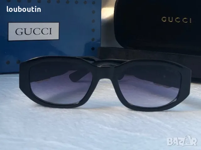 GUCCI с лого 1:1 дамски слънчеви очила елипса 2 цвята овални кръглин, снимка 9 - Слънчеви и диоптрични очила - 47774985