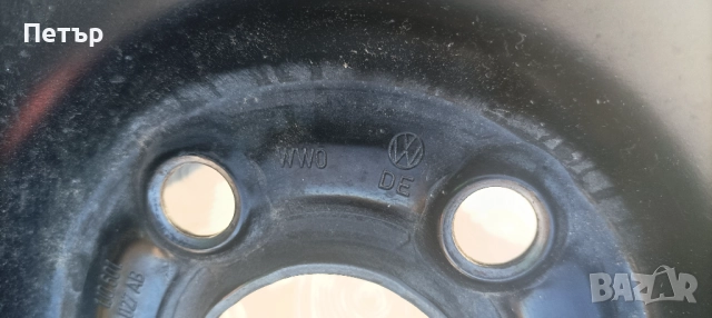 Оригинални джанти за Volkswagen 5 броя ,оригинална боя,без ръжди използвани са с гуми 195/65/15