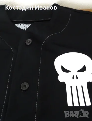The Punisher / Наказателят Marvel мъжка риза бейзбол джърси М, снимка 3 - Ризи - 55707003