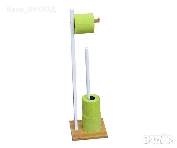 Дървена поставка за тоалетна хартия