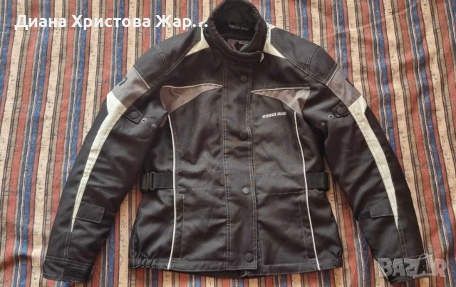 Дамско текстилно мото яке