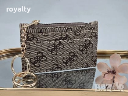 Guess Кожен Картодържател с Халка Гес 