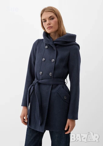 Зимно Палто S. Oliver XS в Нейви синьо, снимка 2 - Палта, манта - 51926176