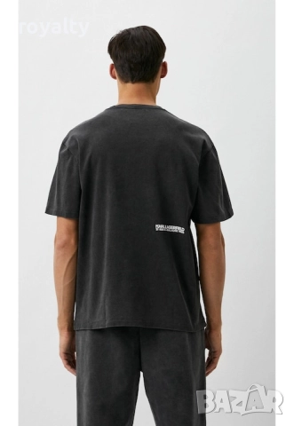 Karl Lagerfeld Оригинална Мъжка Тениска, Черна, XS, Черен, снимка 2 - Спортни дрехи, екипи - 52690017