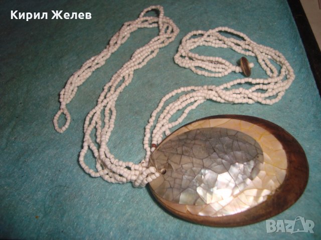 РАЗКОШНО МЪНИСТЕНО КОЛИЕ МЕДАЛЬОН от САНДАЛОВО ДЪРВО с РЪЧНО ИНКРУСТИРАН КРАЛСКИ СЕДЕФ 25504, снимка 13 - Колиета, медальони, синджири - 35518094