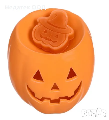 Керамична поставка за свещ, тиква, оранжево , снимка 2 - Декорация за дома - 47521407